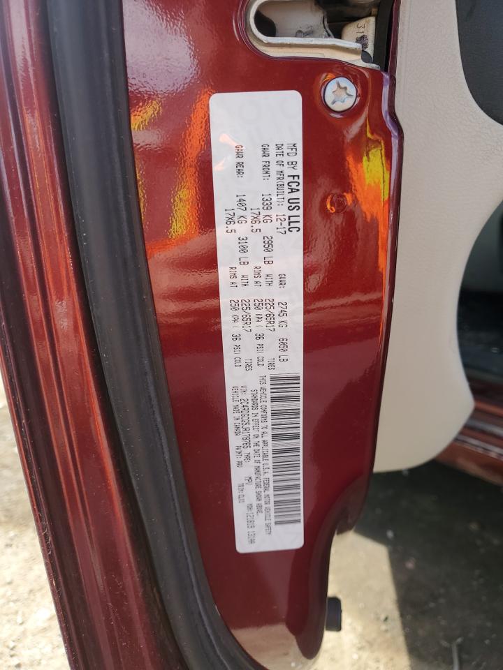 2018 Dodge Grand Caravan Sxt VIN: 2C4RDGCG5JR178765 Lot: 82517525