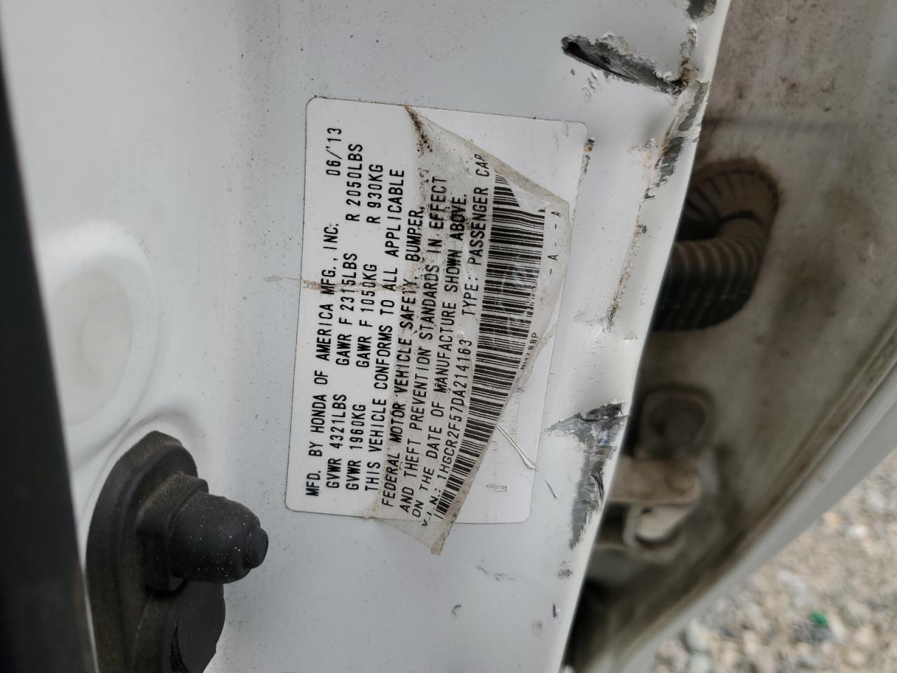 2013 Honda Accord Sport VIN: 1HGCR2F57DA214163 Lot: 85910505