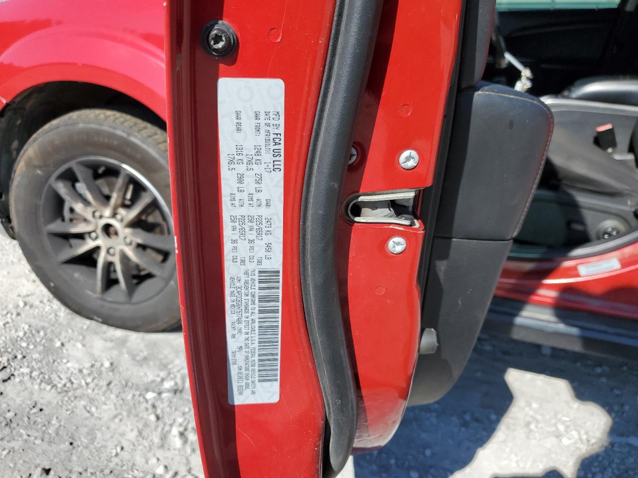 2017 Dodge Journey Sxt VIN: 3C4PDCBG6HT577404 Lot: 84917925