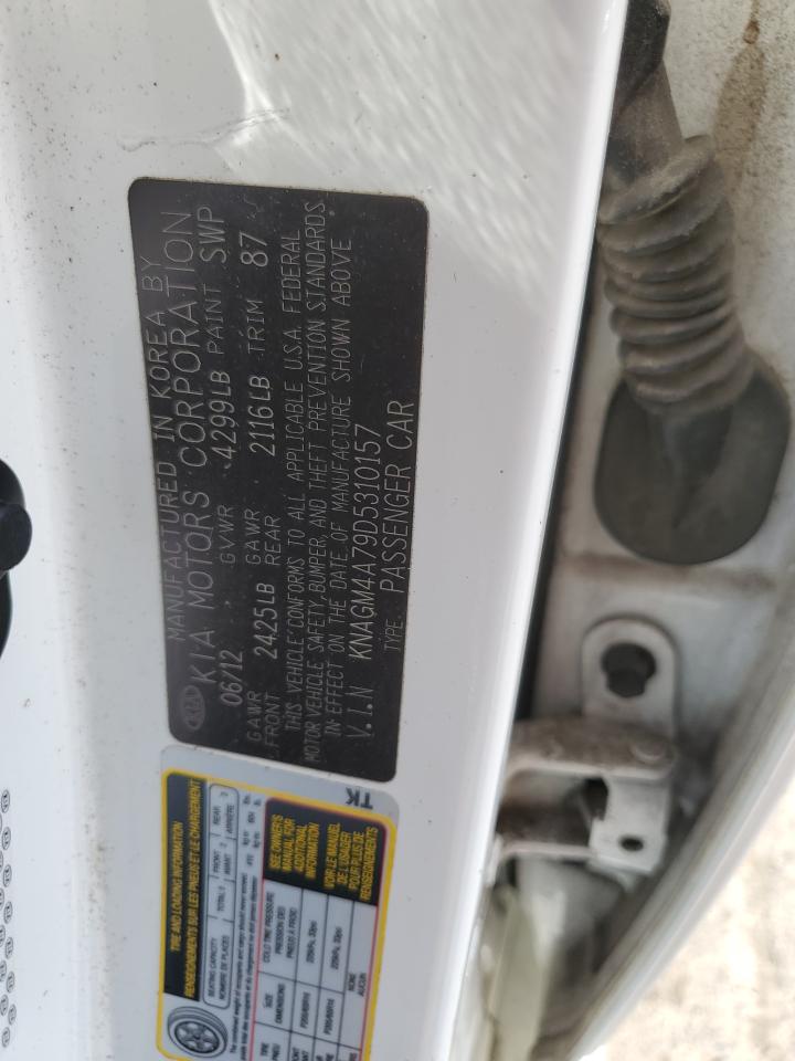 2013 Kia Optima Lx VIN: KNAGM4A79D5310157 Lot: 85483505