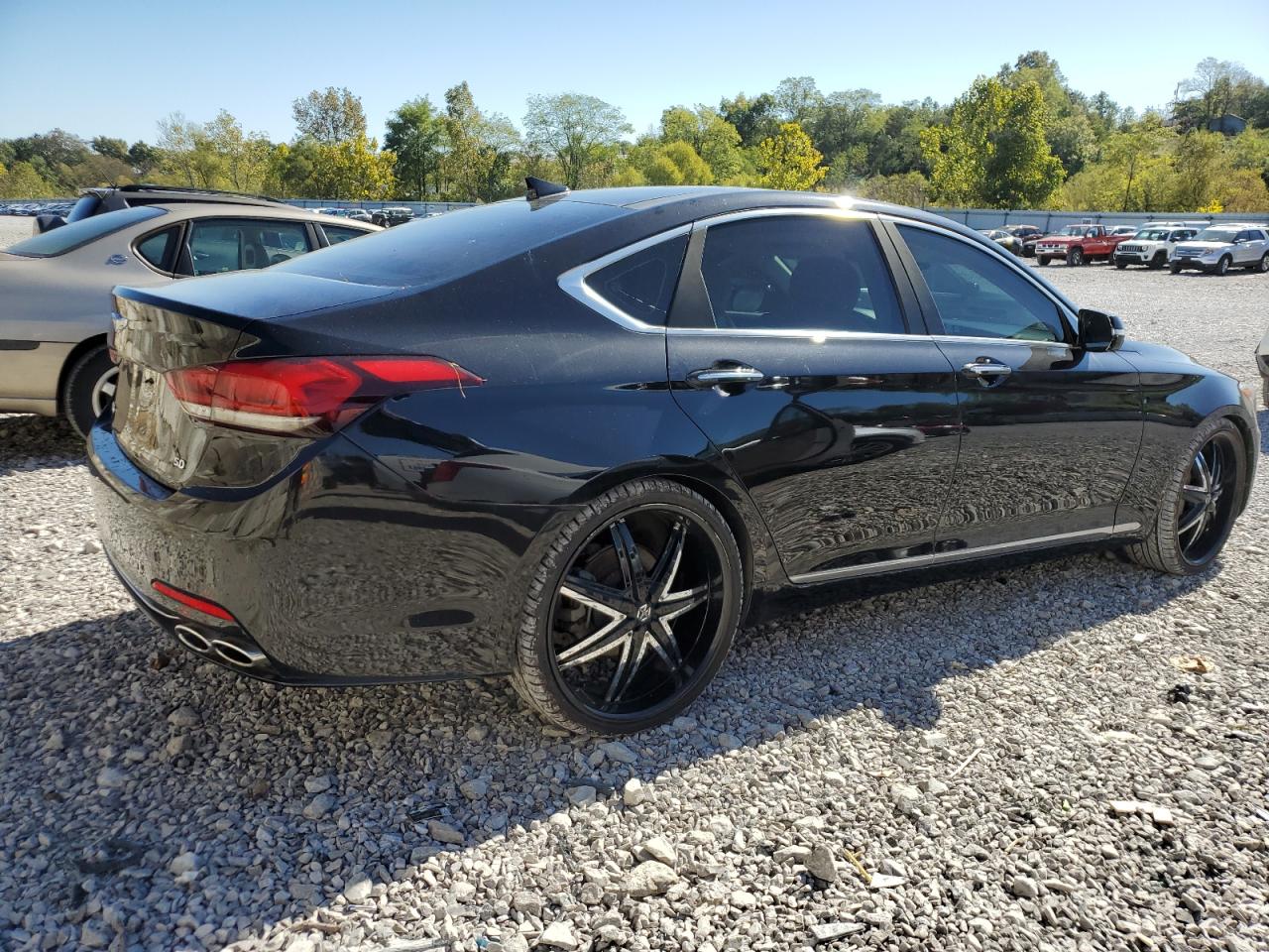 2018 Genesis G80 Ultimate black null gas KMHGN4JF4JU239874 photo #4