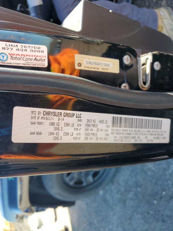 2015 Jeep Patriot Sport VIN: 1C4NJPBA9FD110449 Lot: 86324255