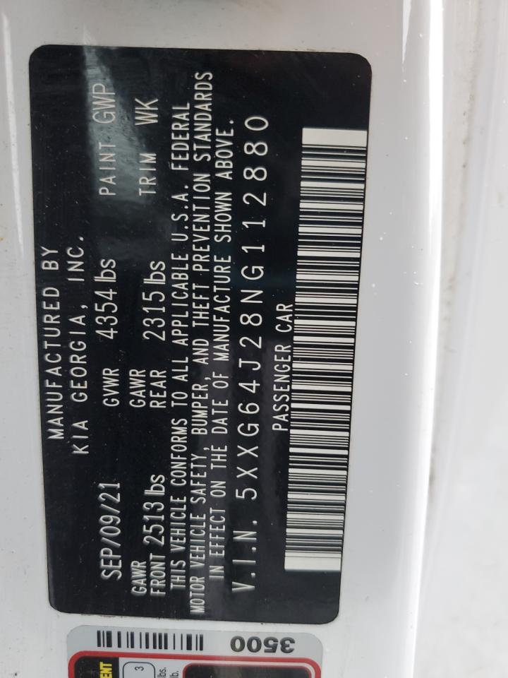 2022 Kia K5 Gt Line VIN: 5XXG64J28NG112880 Lot: 90267015