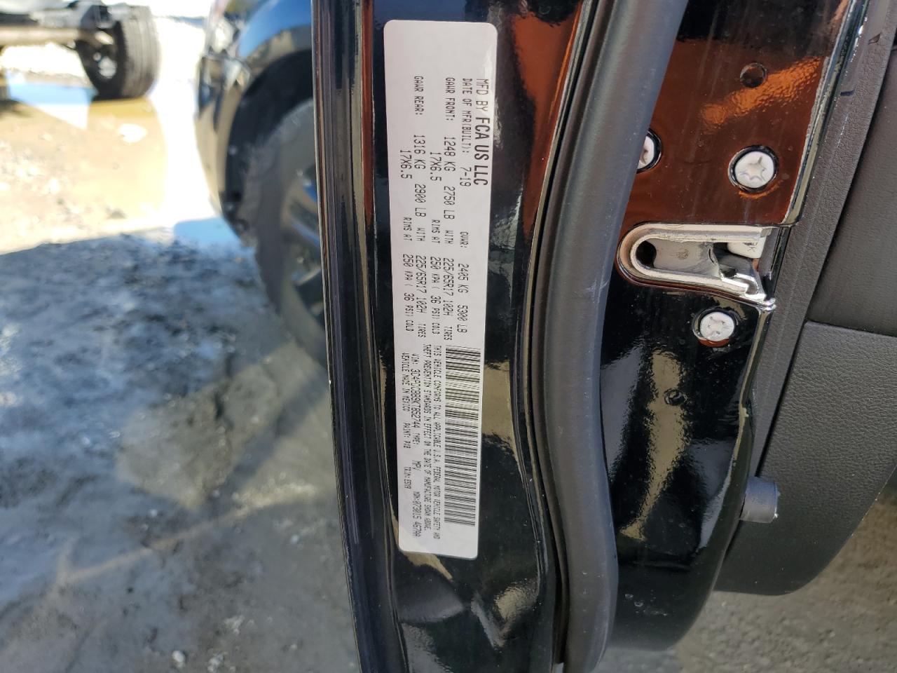 2019 Dodge Journey Se VIN: 3C4PDCBB9KT852744 Lot: 86430125