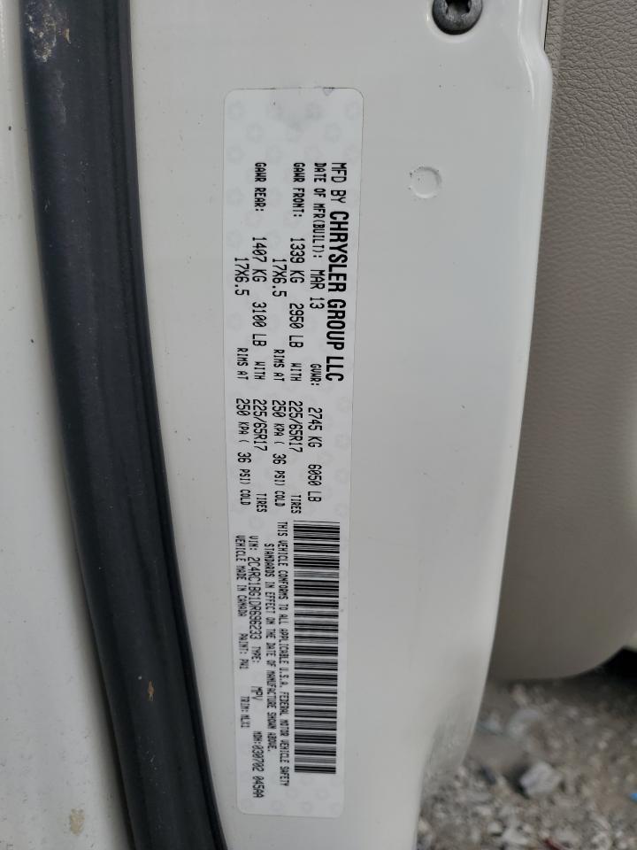 2013 Chrysler Town & Country Touring VIN: 2C4RC1BG1DR696233 Lot: 84591815