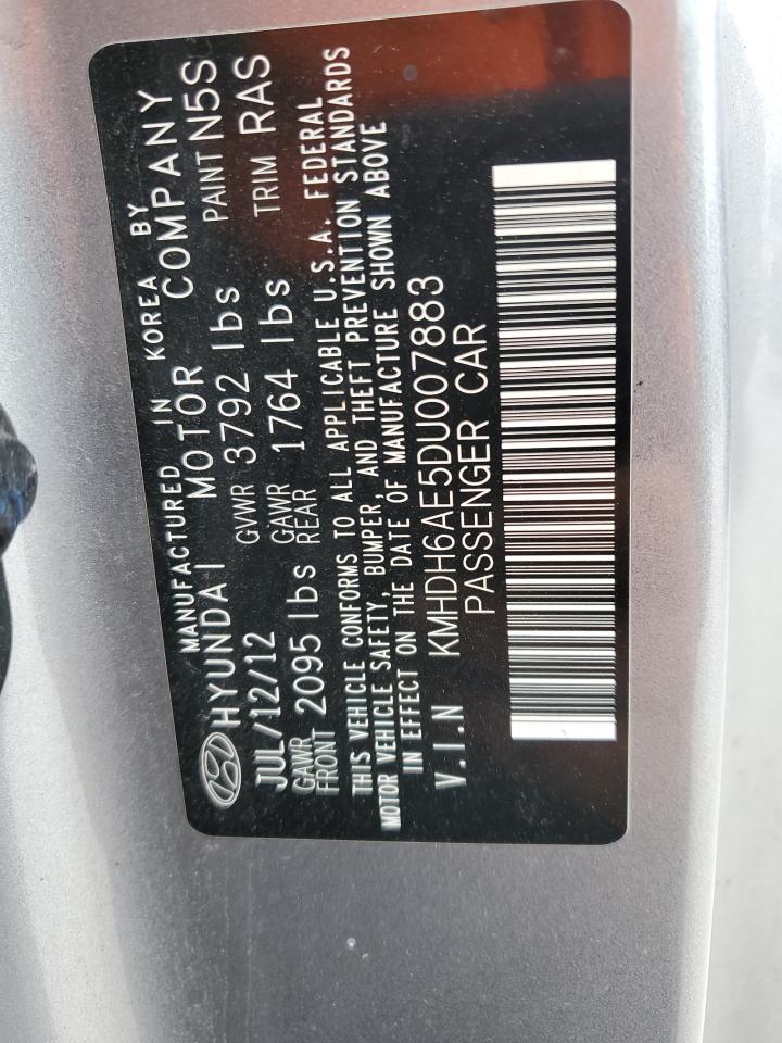 2013 Hyundai Elantra Coupe Gs VIN: KMHDH6AE5DU007883 Lot: 85878585