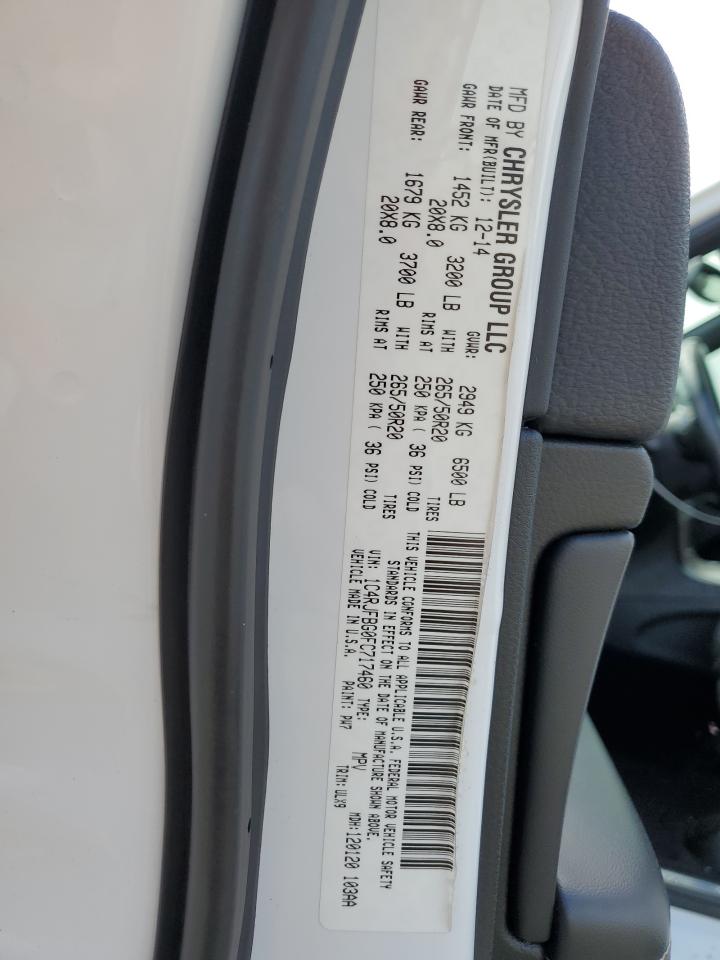 2015 Jeep Grand Cherokee Limited VIN: 1C4RJFBG0FC717460 Lot: 82318835