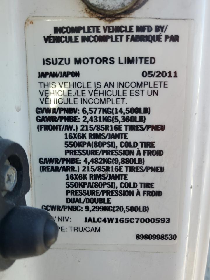 2012 Isuzu Npr Hd - Box Truck VIN: JALC4W165C7000593 Lot: 86860005