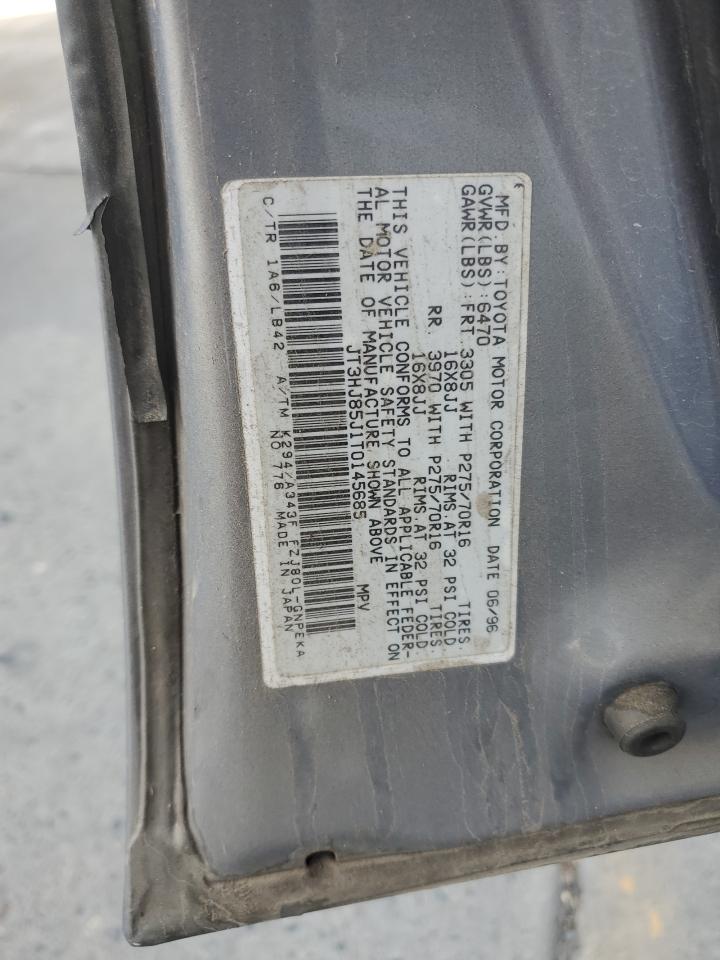 1996 Toyota Land Cruiser Hj85 VIN: JT3HJ85J1T0145685 Lot: 86997655