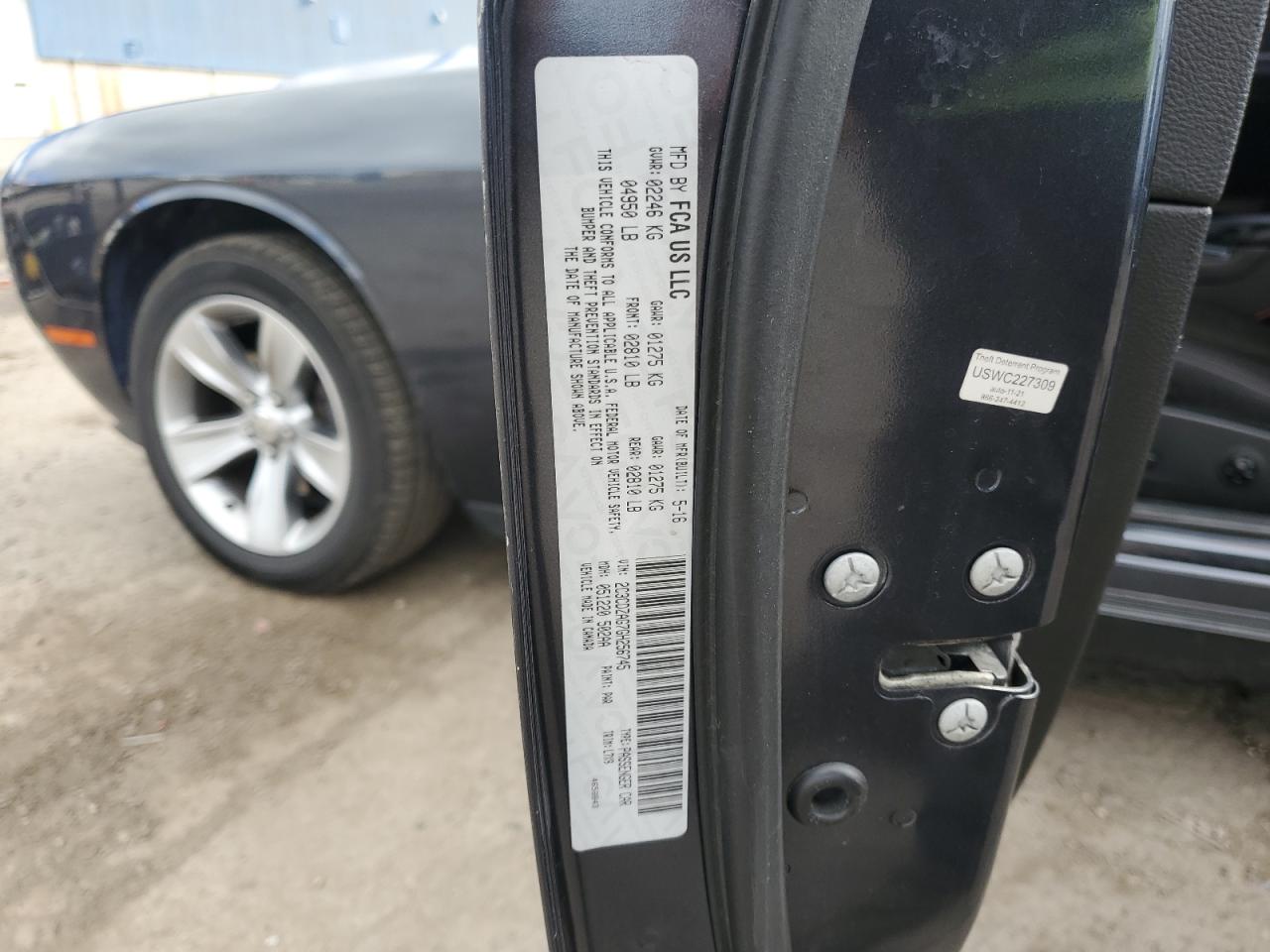 2016 Dodge Challenger Sxt VIN: 2C3CDZAG7GH256745 Lot: 82660835