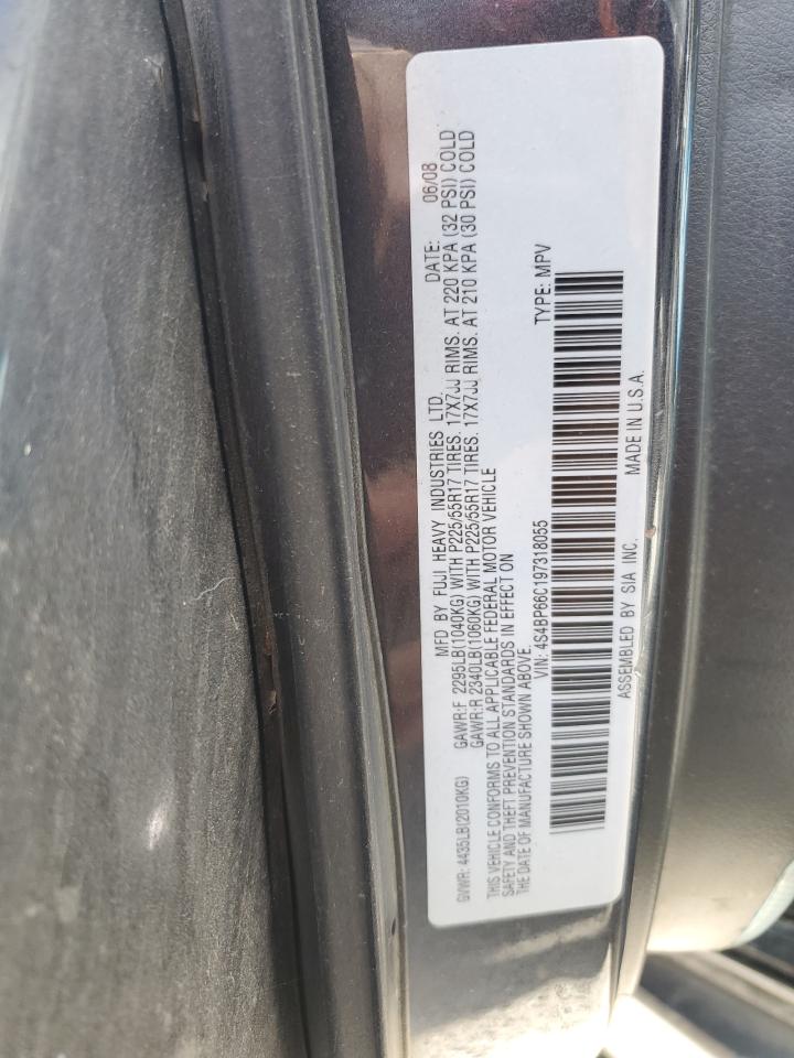 2009 Subaru Outback 2.5I Limited VIN: 4S4BP66C197318055 Lot: 82401995