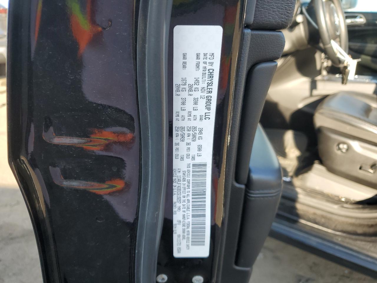 2013 Jeep Grand Cherokee Laredo VIN: 1C4RJFAG9DC619297 Lot: 85908525