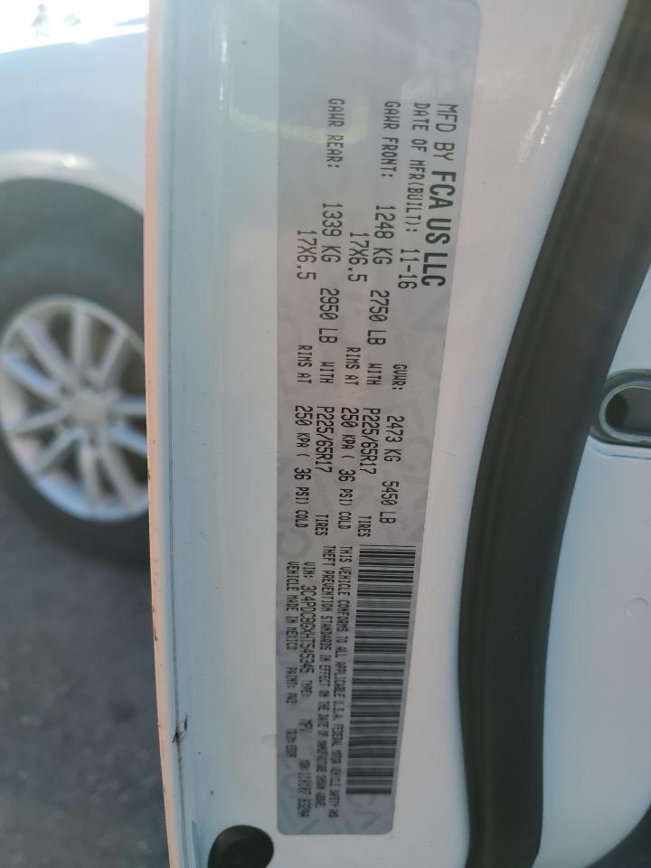 2017 Dodge Journey Sxt VIN: 3C4PDCBGXHT545345 Lot: 85576405