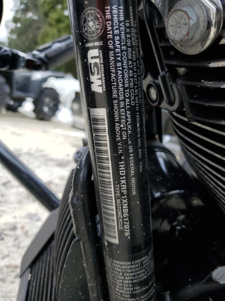 2022 Harley-Davidson Flhxs VIN: 1HD1KRP1XNB617076 Lot: 89912795