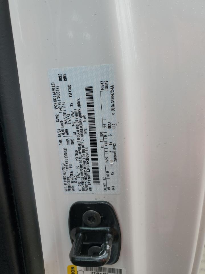 2024 Ford F150 Xl VIN: 1FTMF1LP8RKE69014 Lot: 86629345