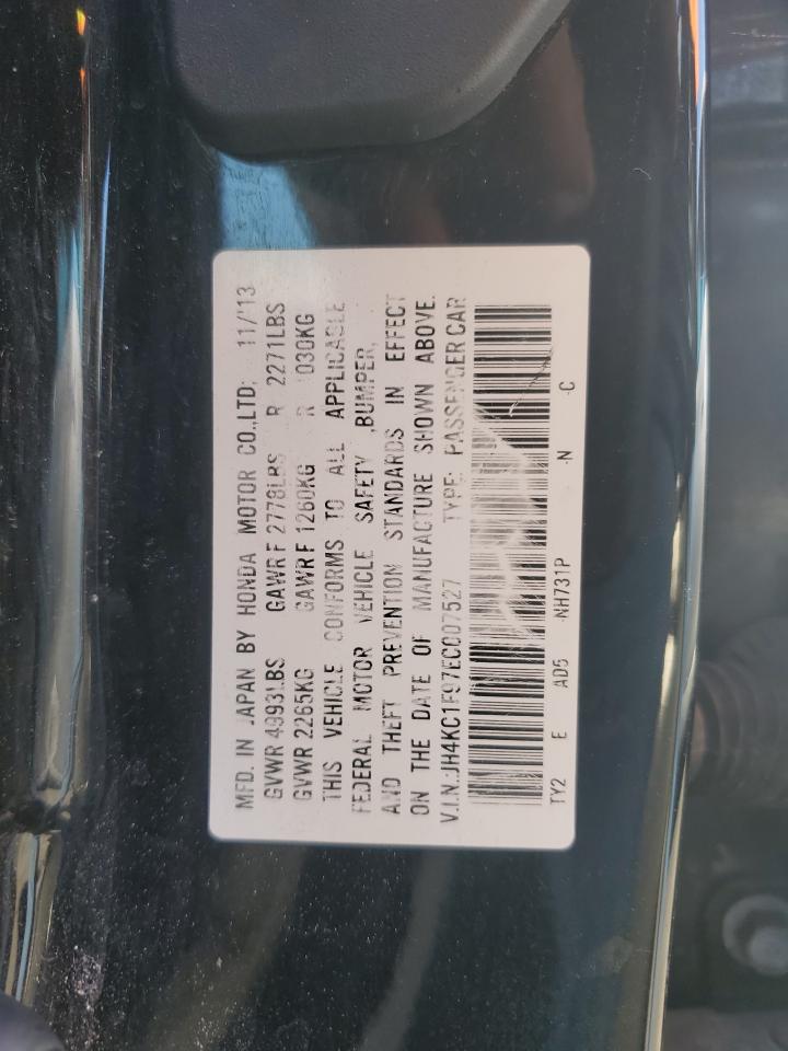 2014 Acura Rlx Advance VIN: JH4KC1F97EC007527 Lot: 85185485