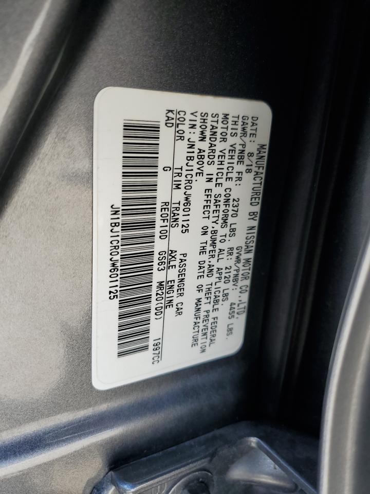 2018 Nissan Rogue Sport S VIN: JN1BJ1CR0JW601125 Lot: 85861655