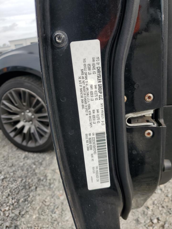 2013 Chrysler 300C Varvatos VIN: 2C3CCADT0DH727451 Lot: 86244775