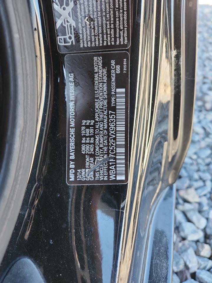 2015 BMW 228 Xi VIN: WBA1F7C52FVX96357 Lot: 82602995