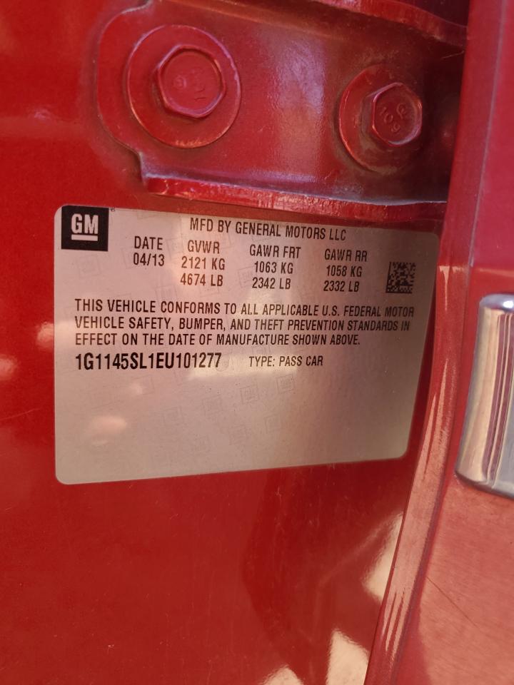 2014 Chevrolet Impala Ltz VIN: 1G1145SL1EU101277 Lot: 84000355