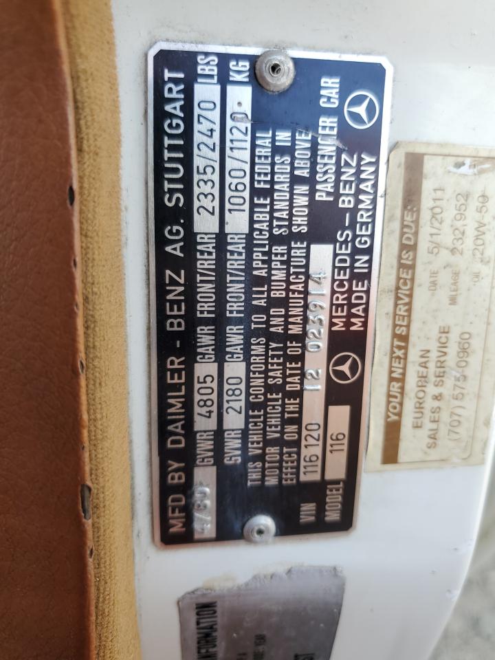 1980 Mercedes Benz 300 Sd VIN: 11612012023914 Lot: 85864955