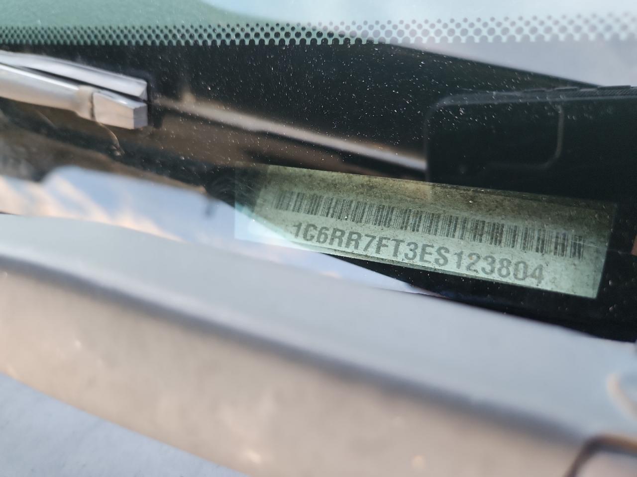 2014 Ram 1500 St VIN: 1C6RR7FT3ES123804 Lot: 86839905