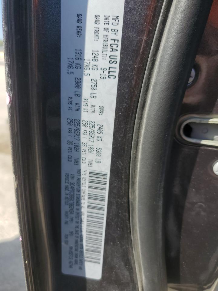 2019 Dodge Journey Se VIN: 3C4PDCBB6KT862454 Lot: 86085015