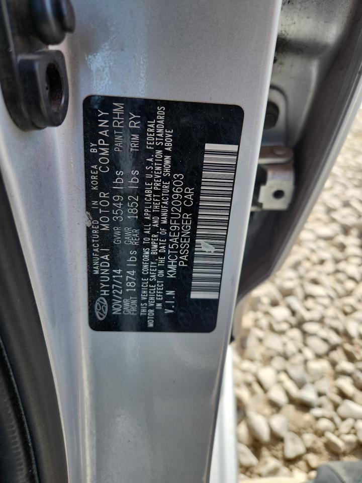 2015 Hyundai Accent Gs VIN: KMHCT5AE9FU209603 Lot: 90716465