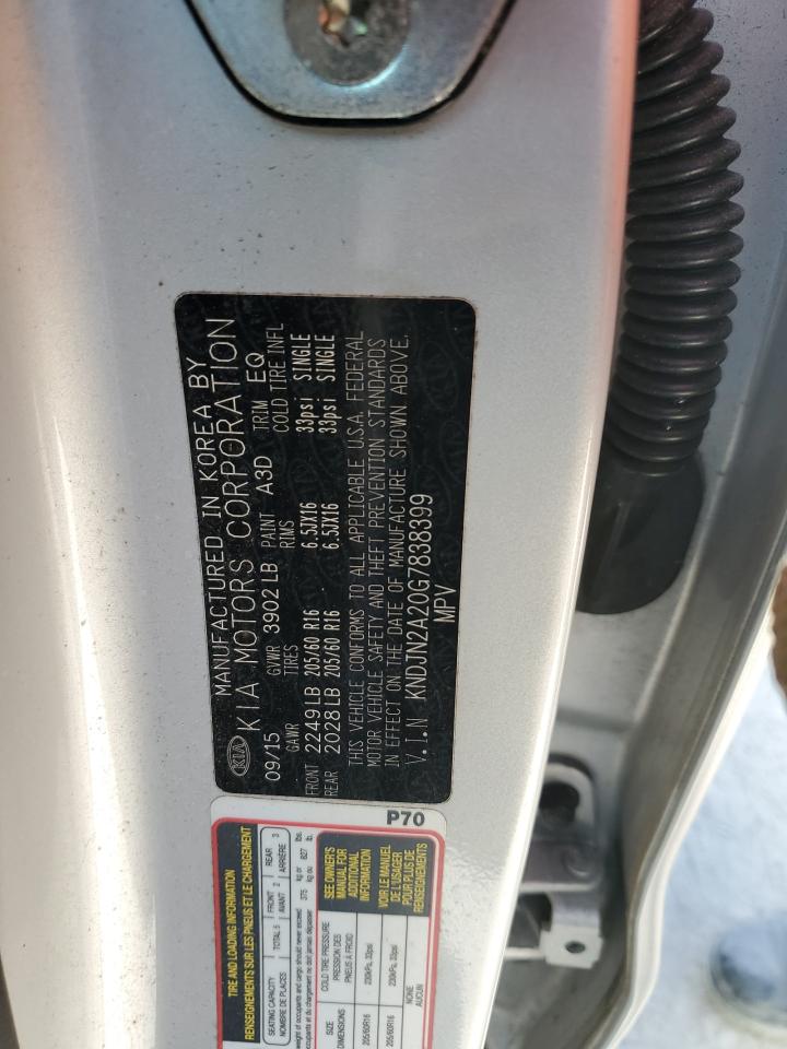 2016 Kia Soul VIN: KNDJN2A20G7838399 Lot: 84013975