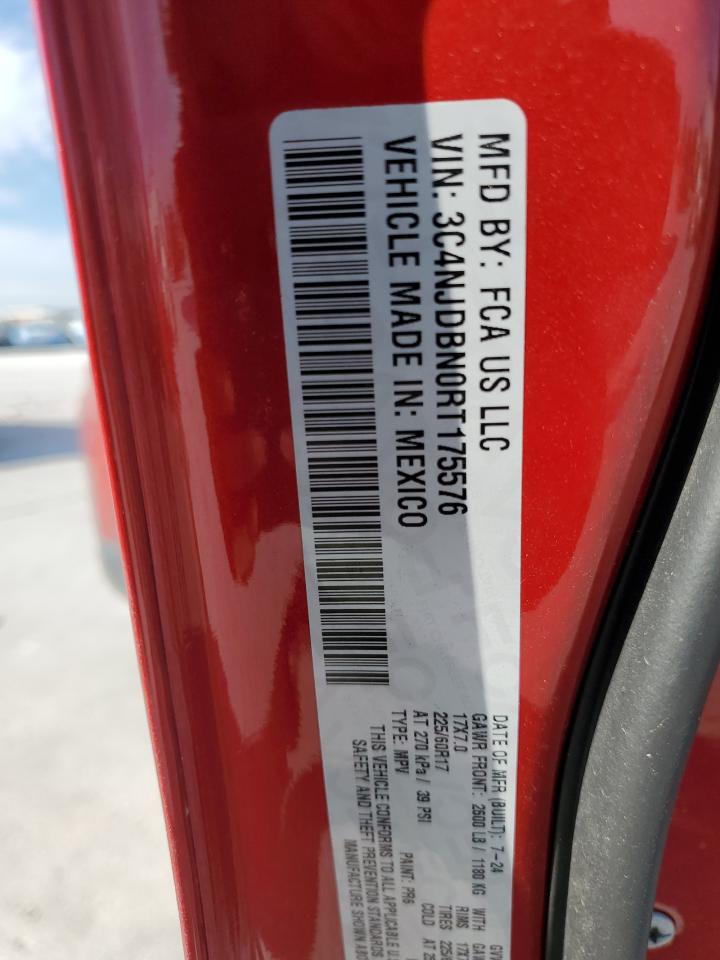 2024 Jeep Compass Latitude VIN: 3C4NJDBN0RT175576 Lot: 87049515