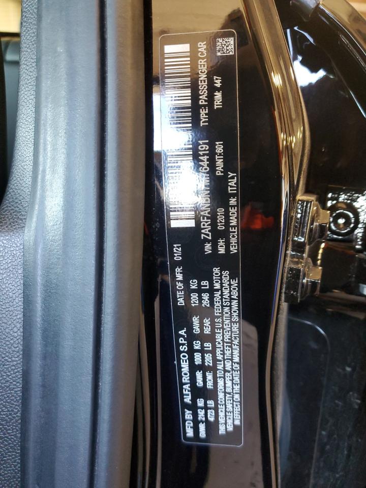 2021 Alfa Romeo Giulia Ti VIN: ZARFANBN7M7644191 Lot: 84884775