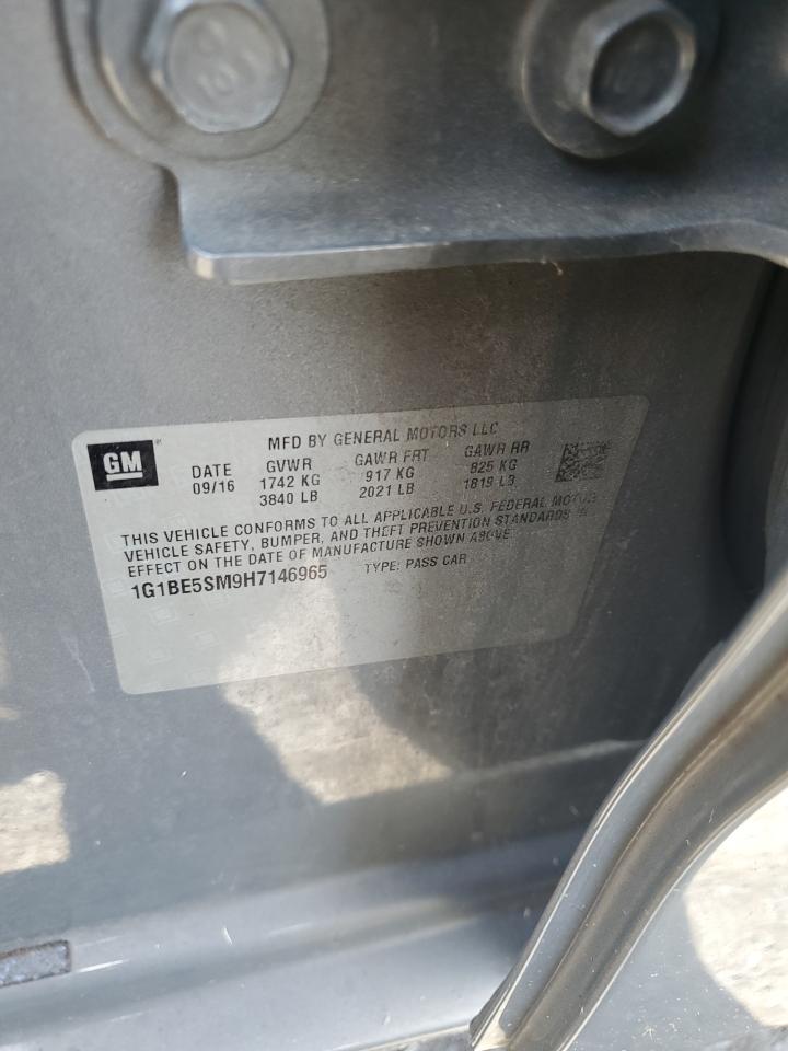 2017 Chevrolet Cruze Lt VIN: 1G1BE5SM9H7146965 Lot: 85150045