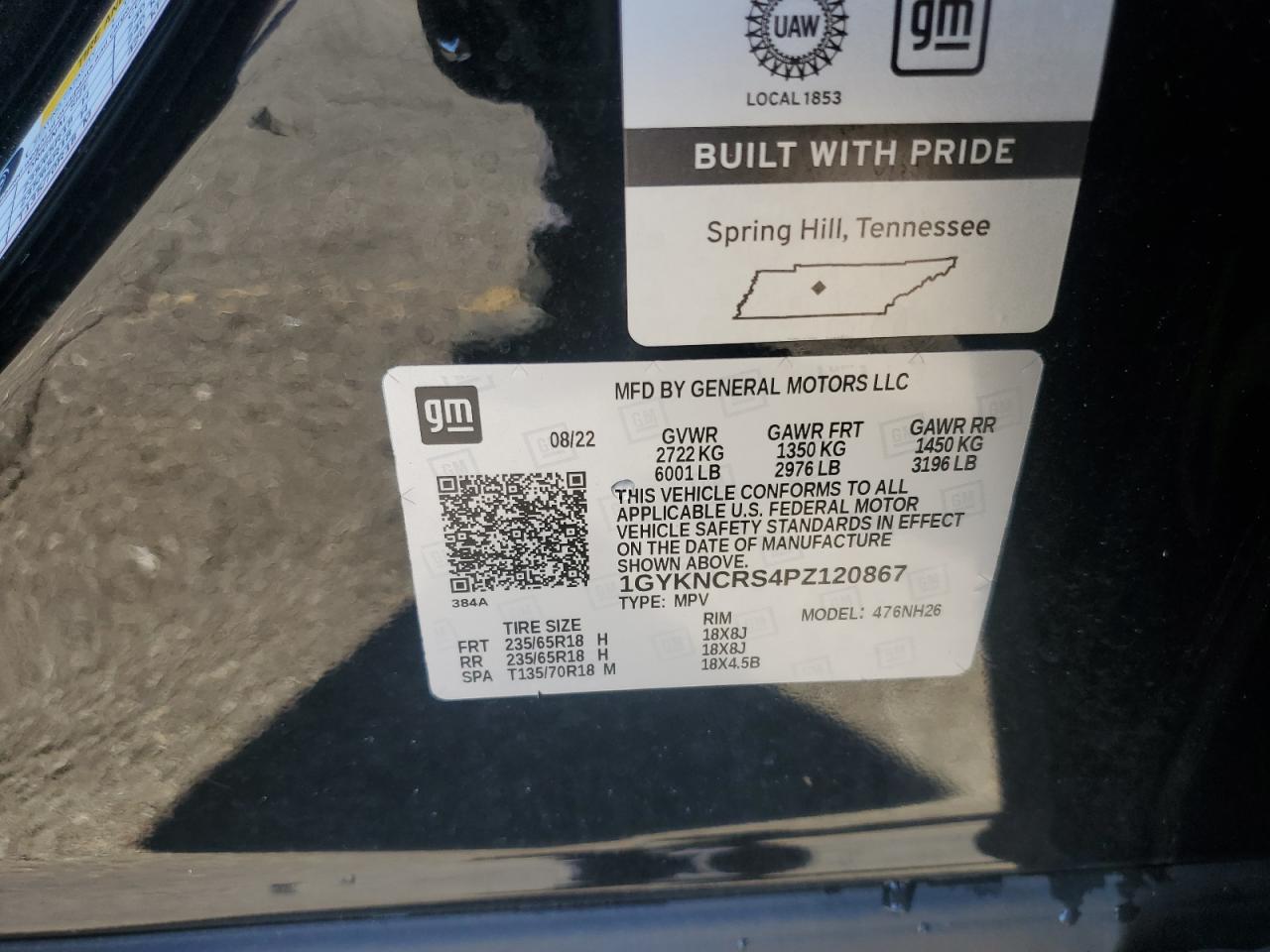 2023 Cadillac Xt5 Premium Luxury VIN: 1GYKNCRS4PZ120867 Lot: 90924565