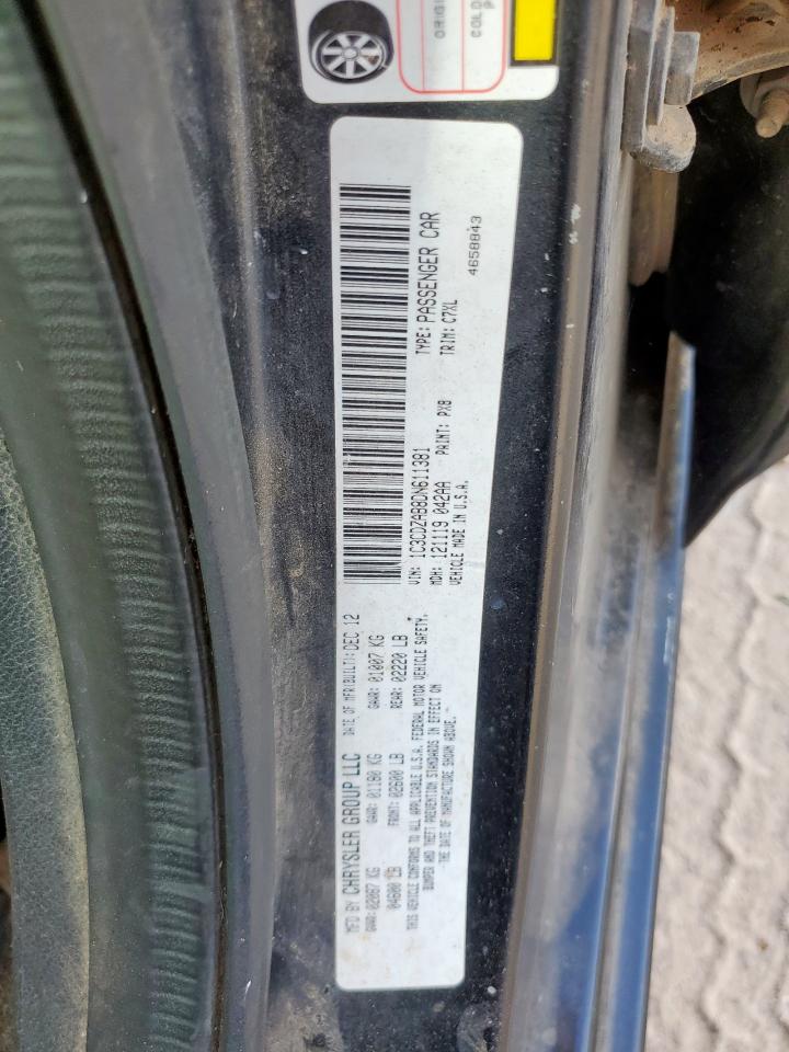 2013 Dodge Avenger Se VIN: 1C3CDZAB8DN611381 Lot: 84979325