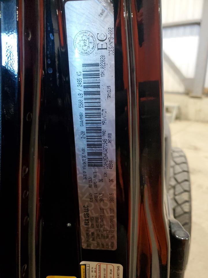 2020 Jeep Wrangler Unlimited Sahara VIN: 1C4HJXEN4LW271545 Lot: 84653835