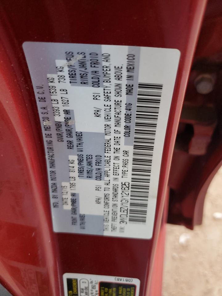 2016 Toyota Scion Ia VIN: 3MYDLBZV1GY121625 Lot: 85327175