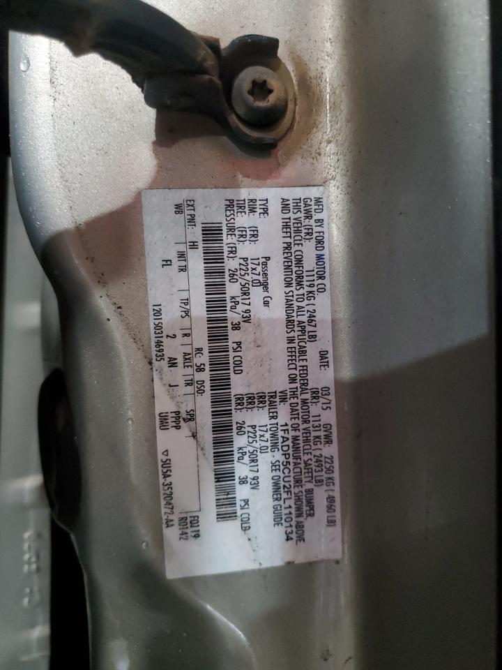 2015 Ford C-Max Premium Sel VIN: 1FADP5CU2FL110134 Lot: 89559745