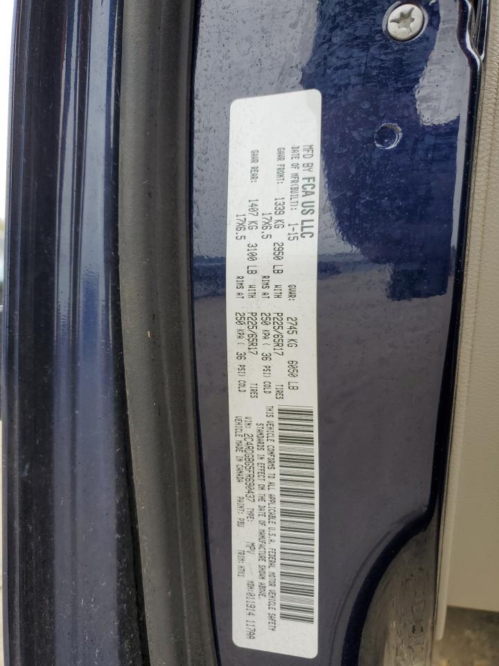 2015 Dodge Grand Caravan Se VIN: 2C4RDGBG5FR690437 Lot: 86232165