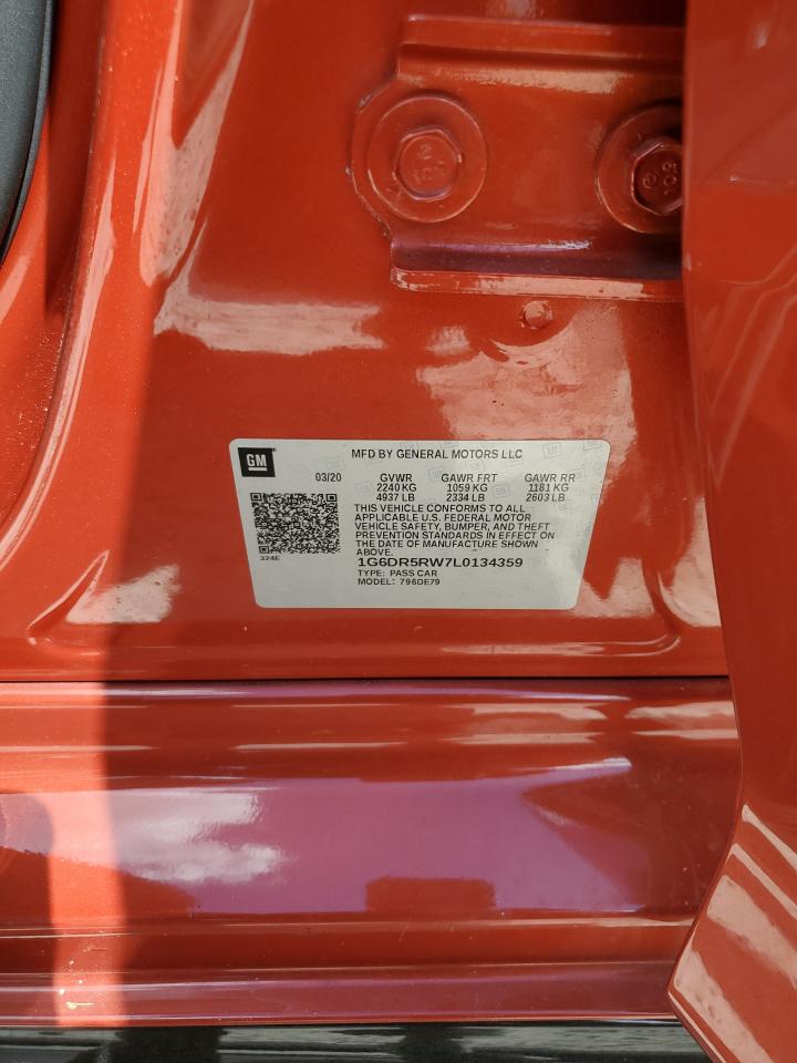 2020 Cadillac Ct5-V VIN: 1G6DR5RW7L0134359 Lot: 84366525