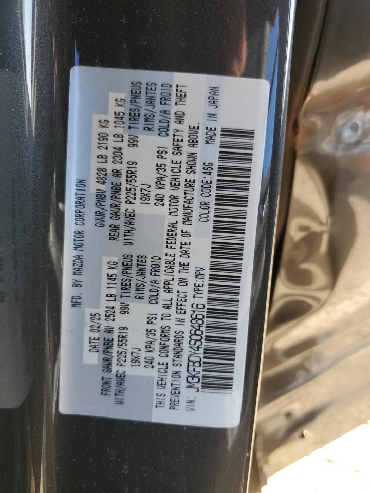 2025 Mazda Cx-5 Premium VIN: JM3KFBDY4S0648616 Lot: 86193495