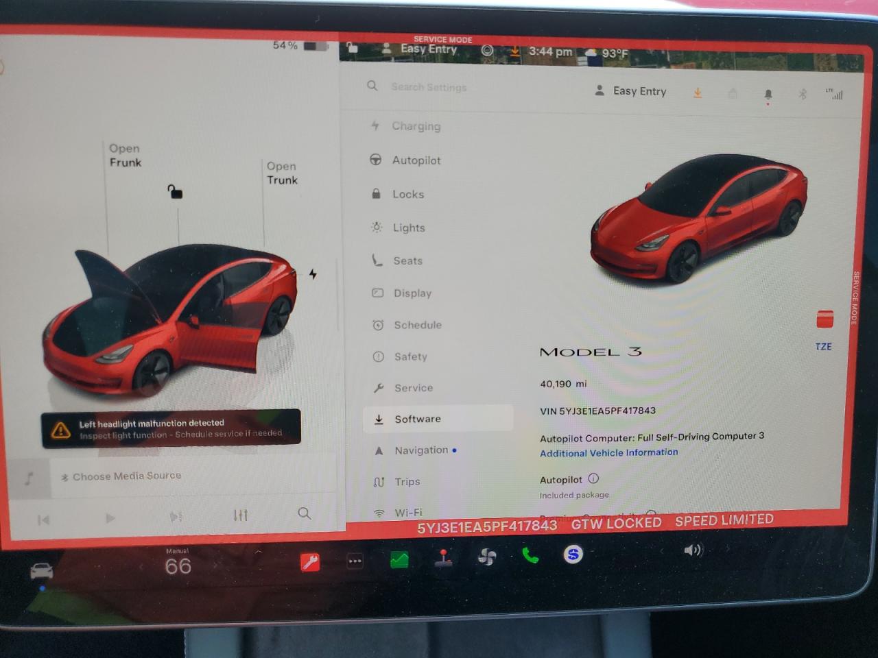 2023 Tesla Model 3 VIN: 5YJ3E1EA5PF417843 Lot: 83814585