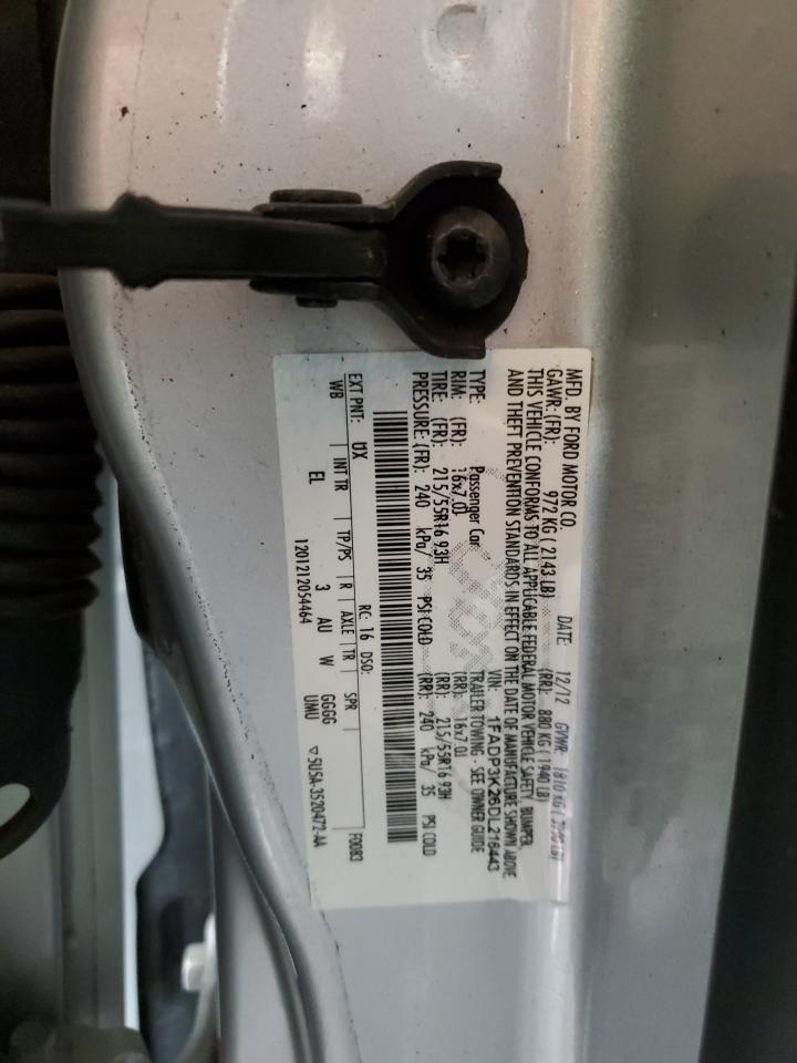 2013 Ford Focus Se VIN: 1FADP3K26DL216443 Lot: 84935175