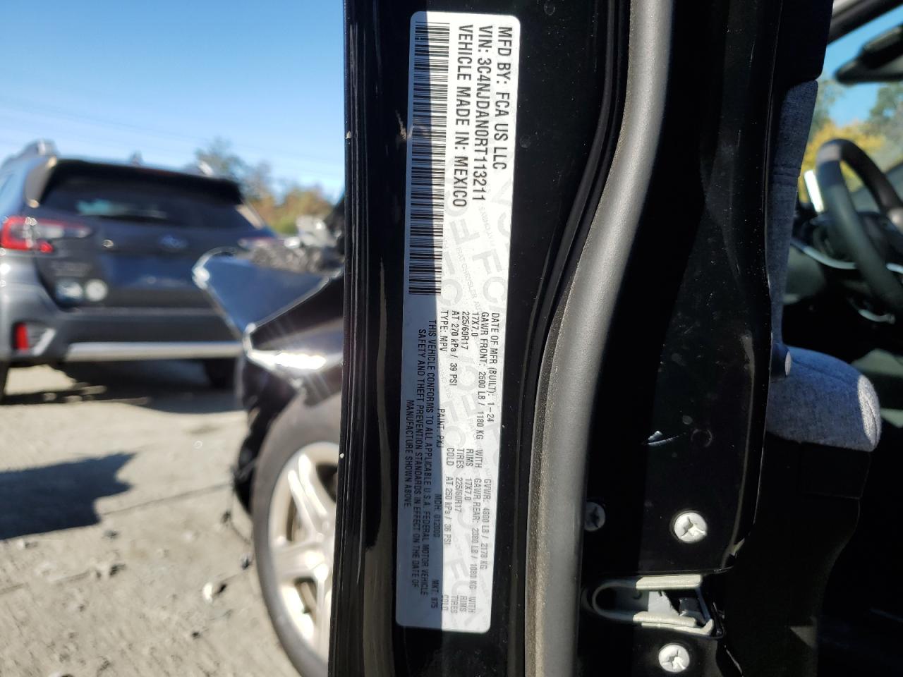 2024 Jeep Compass Sport VIN: 3C4NJDAN0RT113211 Lot: 82598545