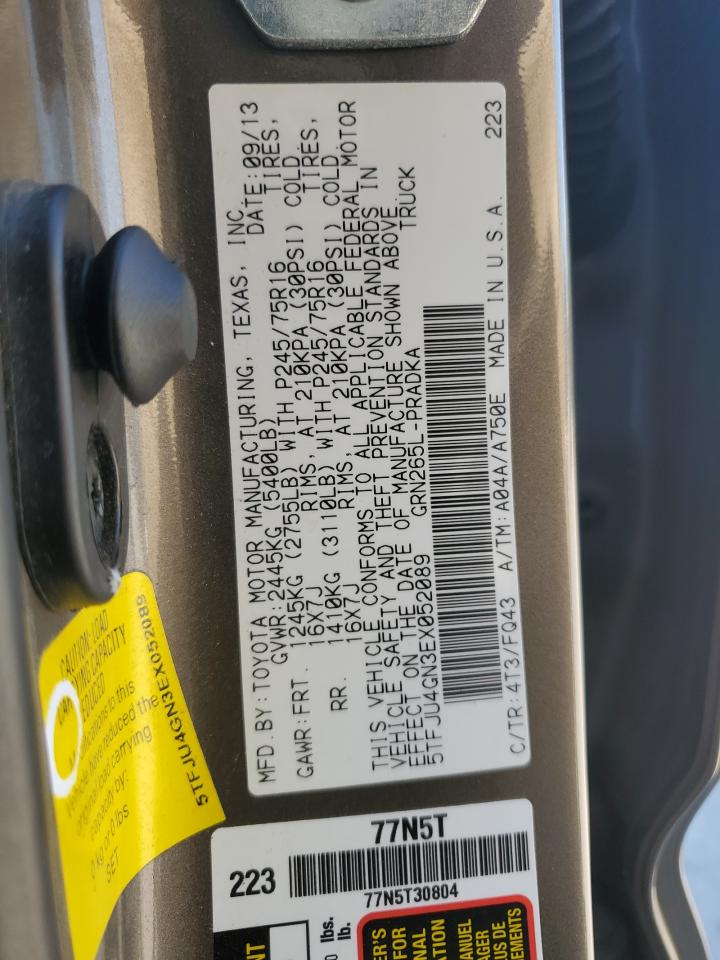 2014 Toyota Tacoma Double Cab Prerunner VIN: 5TFJU4GN3EX052089 Lot: 85092355