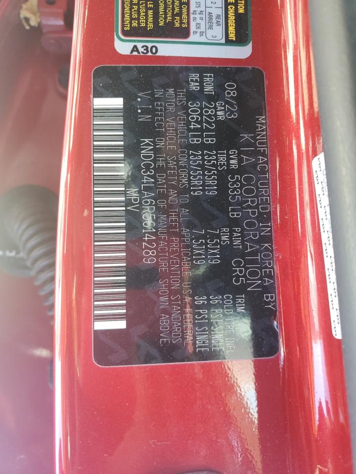 2024 Kia Ev6 Light VIN: KNDC34LA6R5614289 Lot: 89927875