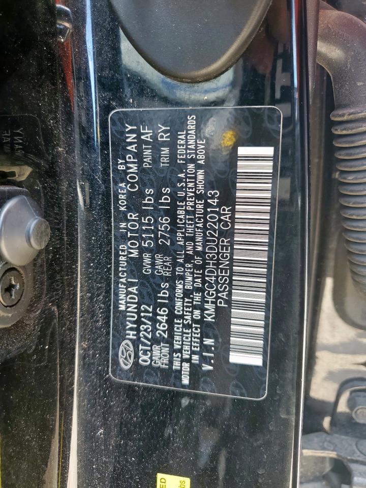 2013 Hyundai Genesis 5.0L VIN: KMHGC4DH3DU220143 Lot: 85481295