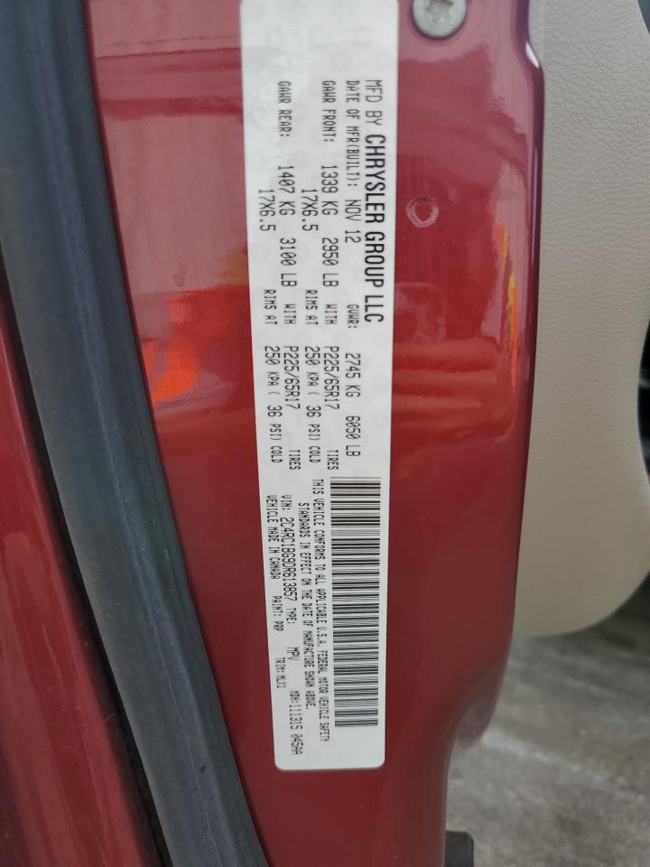 2013 Chrysler Town & Country Touring VIN: 2C4RC1BG9DR613857 Lot: 81883615