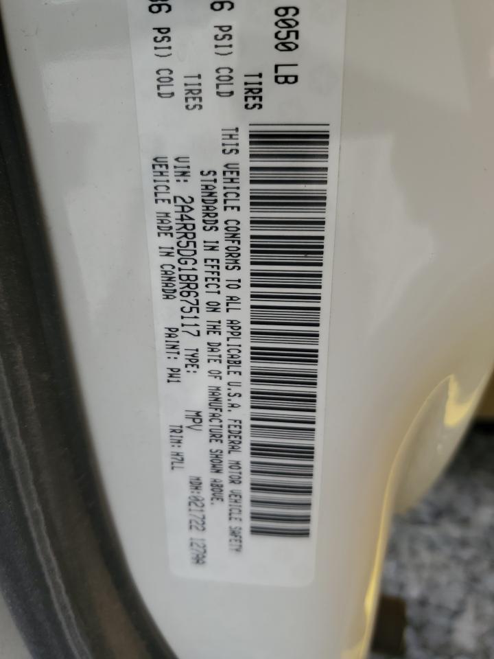 2011 Chrysler Town & Country Touring VIN: 2A4RR5DG1BR675117 Lot: 85281135