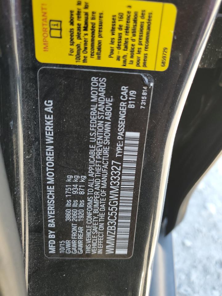 2016 Mini Cooper Countryman VIN: WMWZB3C55GWM33327 Lot: 85334385