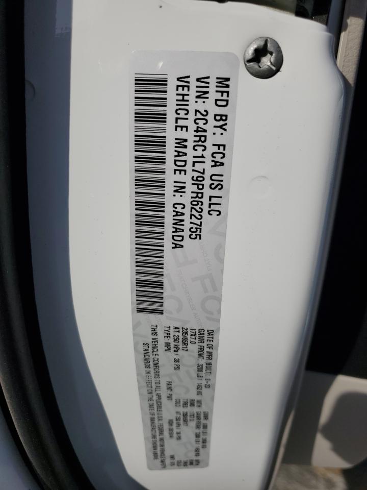 2023 Chrysler Pacifica Hybrid Touring L VIN: 2C4RC1L79PR622755 Lot: 89672075